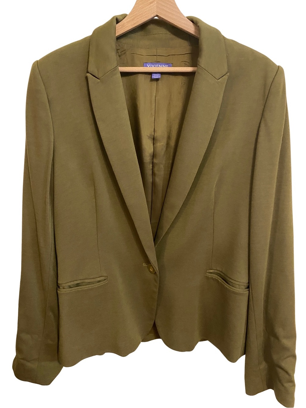 Vivienne Tam Green Tailored Jersey Blazer XL